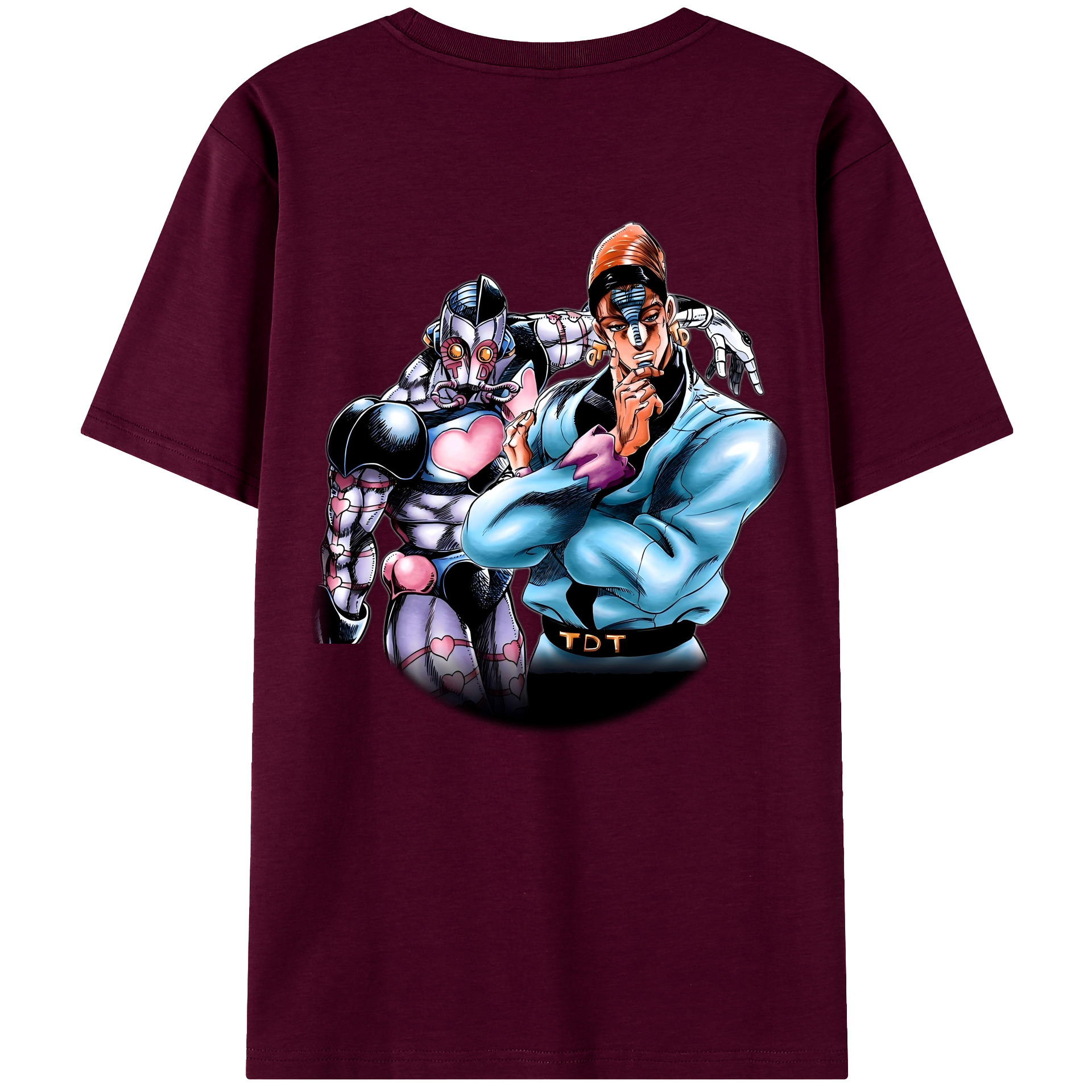（画像用） ジョジョの奇妙な冒険 ひがしかた じょうすけ JoJo's Bizarre Adventure Higashikata Josuke レディース半袖Tシャツ(バックプリント)